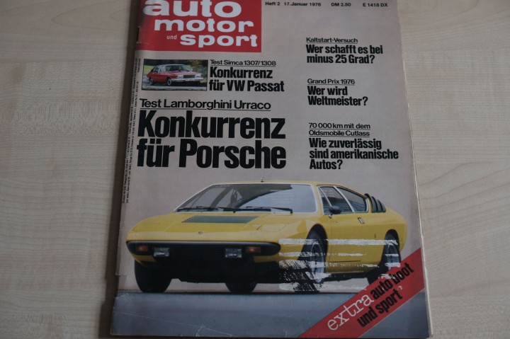 Deckblatt Auto Motor und Sport (02/1976)